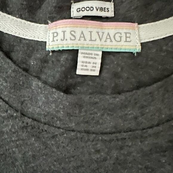 P.J. Salvage lounge set rainbow cool vibes NWOT M - Picture 13 of 16